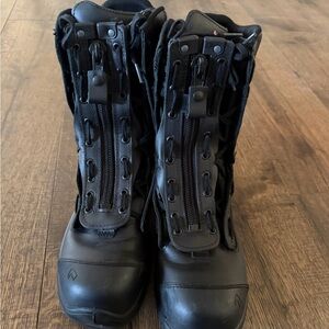 Men’s Haix Airpower Black Utility Zip Front Boots